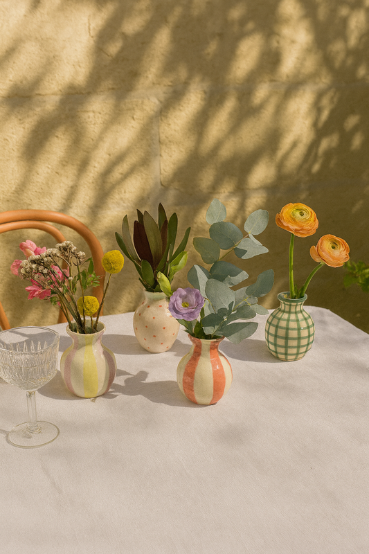 Striped Bud Vase