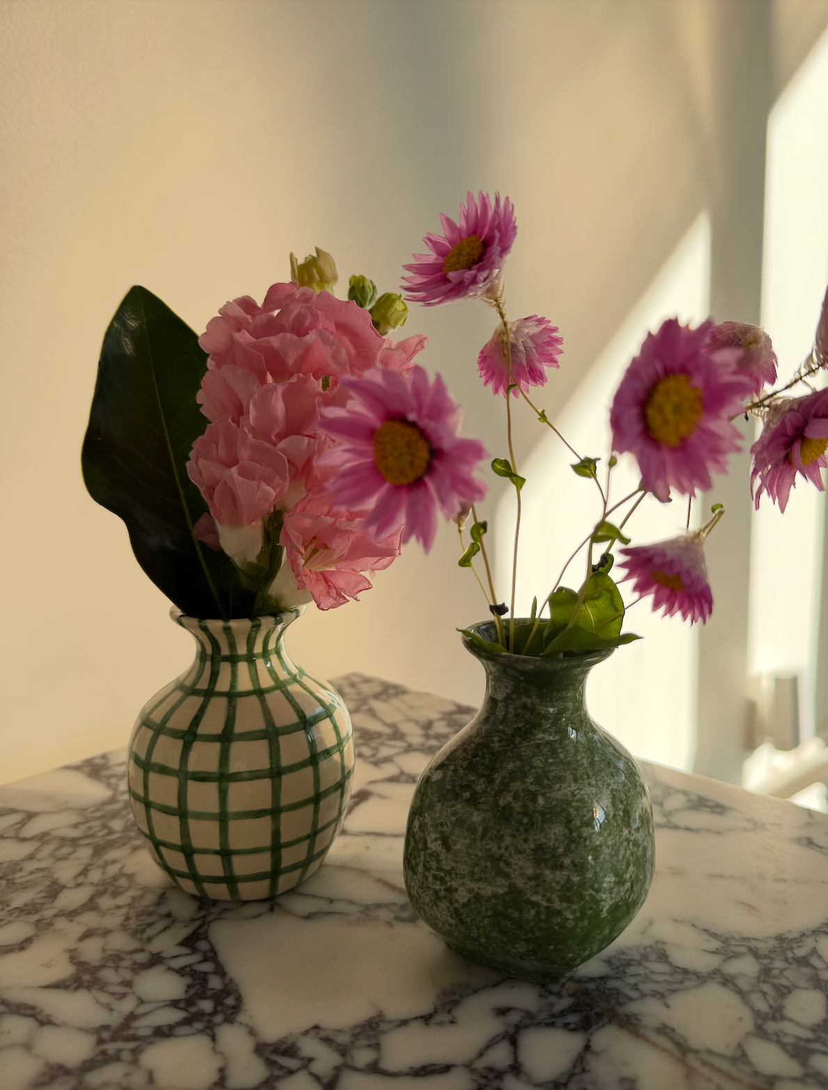 Hatched Bud Vase