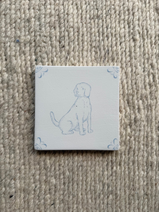 Dog Delft Tile — Studio Second