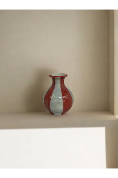Custom Script Bud Vase