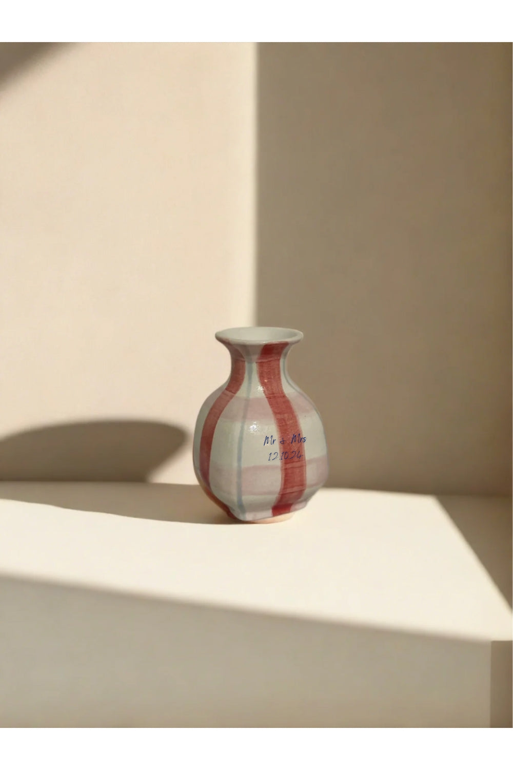 Custom Script Bud Vase