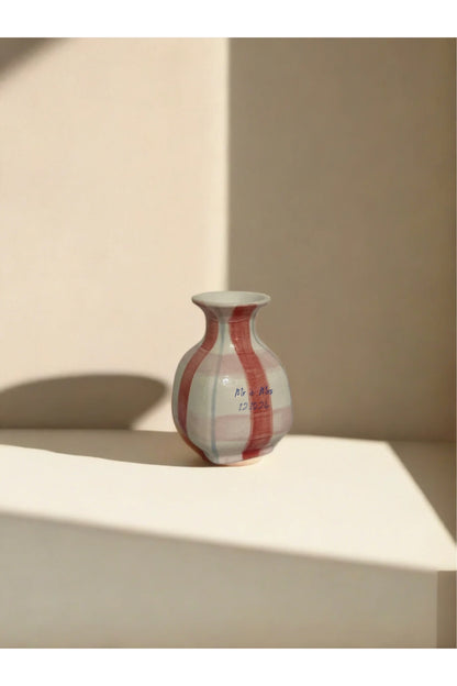 Custom Script Bud Vase