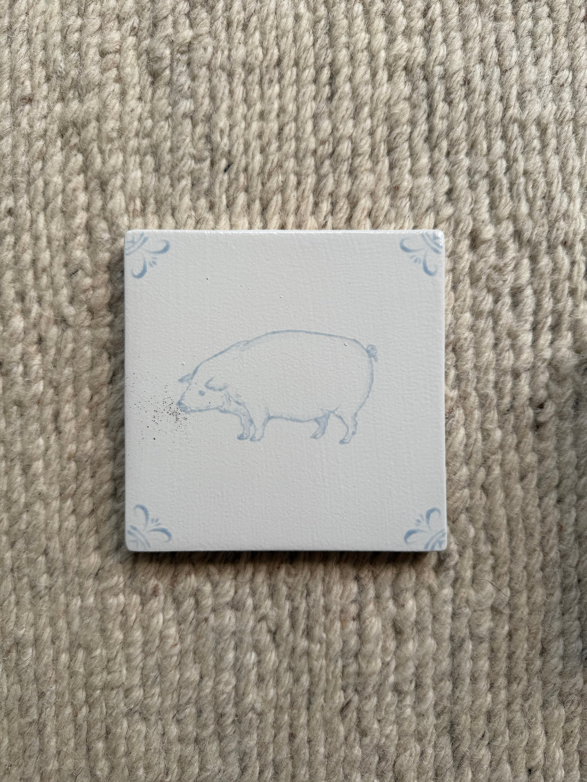 Pig Delft Tile — Studio Second