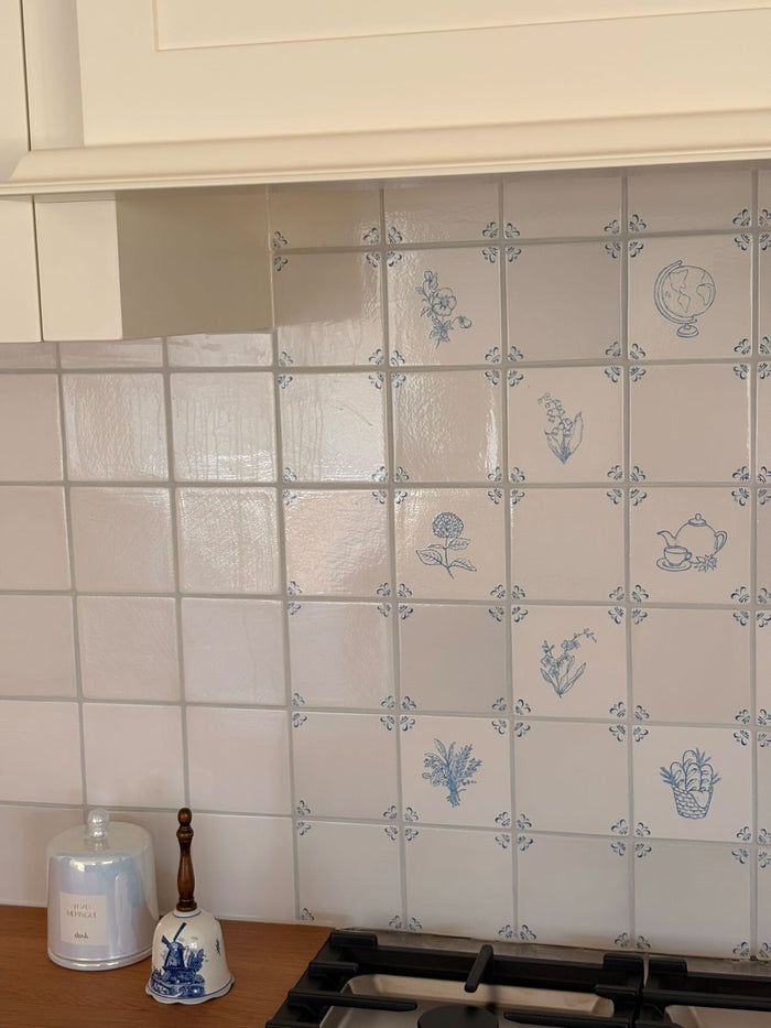 At the Table — food and drink Delft tile motifs