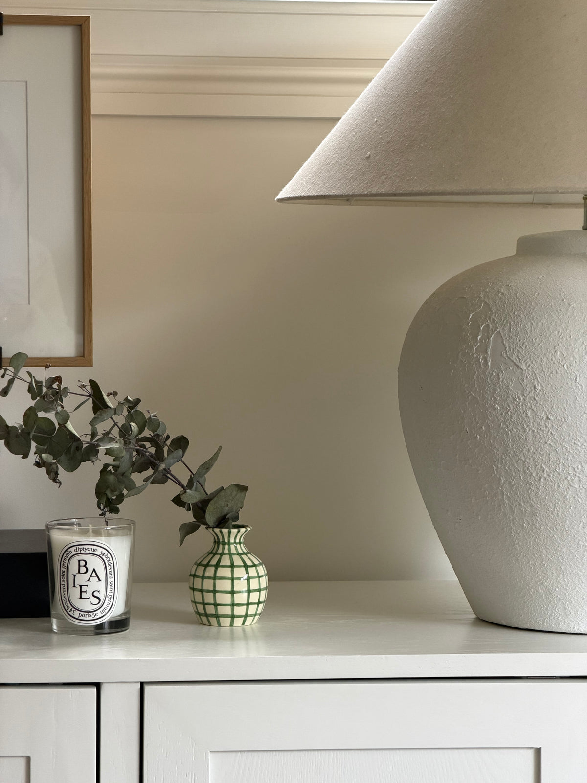 Hatched Bud Vase