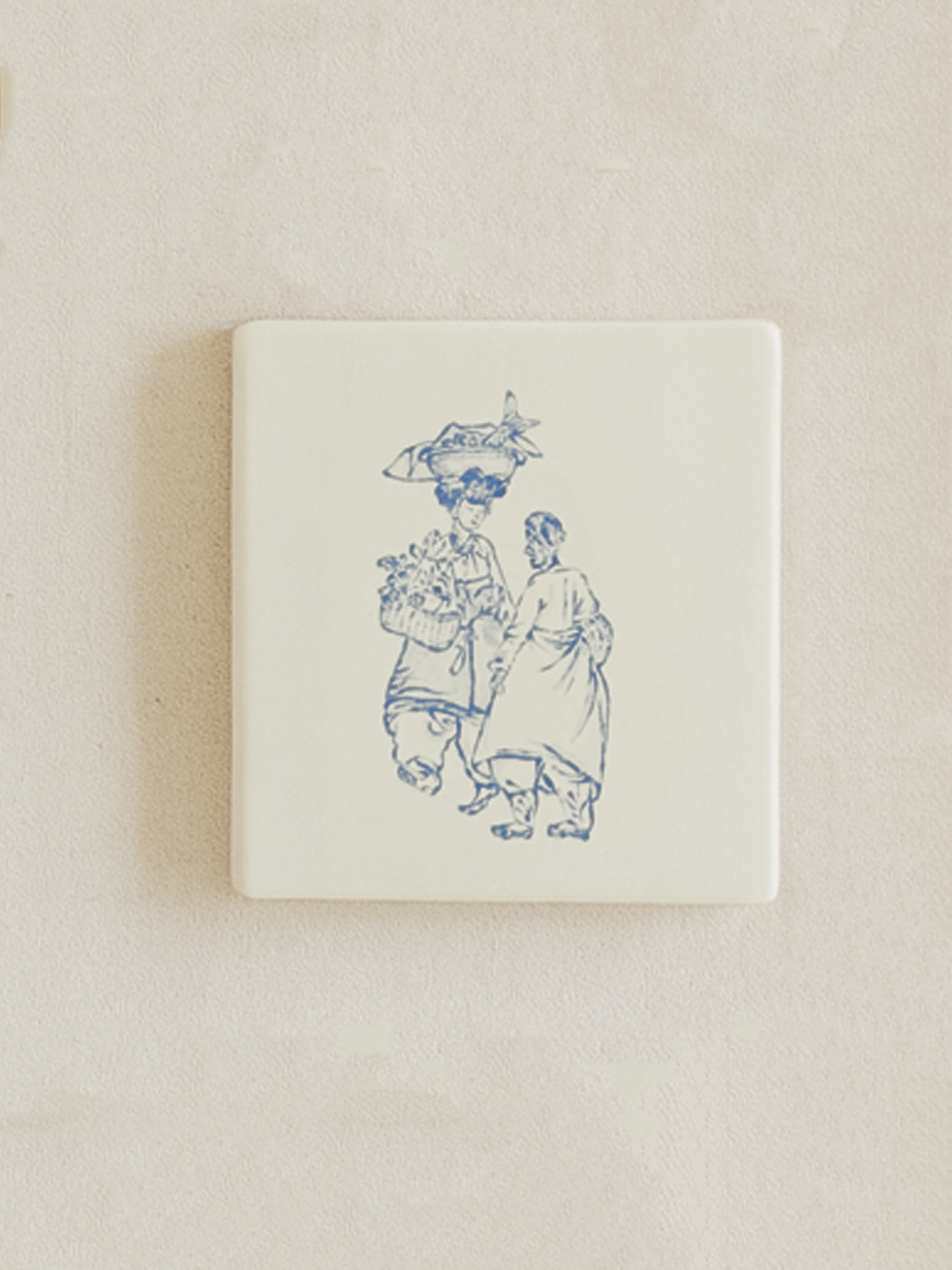 Korean Joseon Era Delft Tile Mural