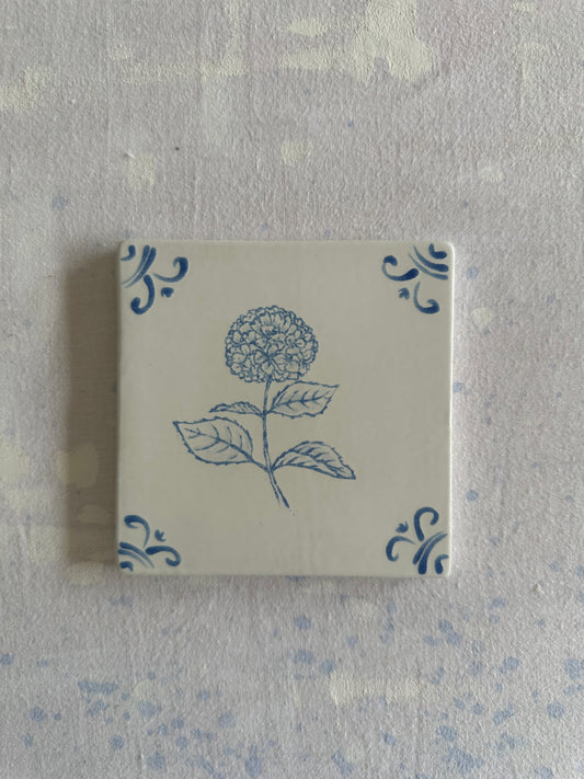 Flower Delft Tile Test