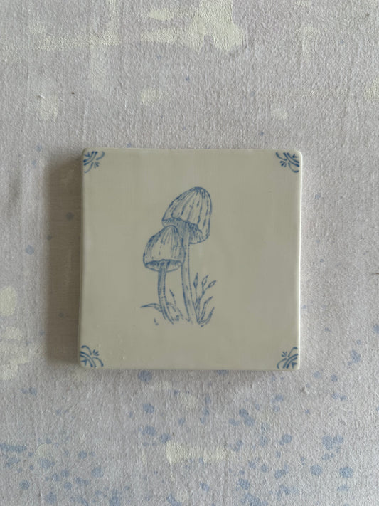 Mushroom Delft Tile Test