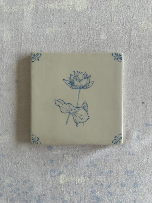 Flower Delft Tile Test