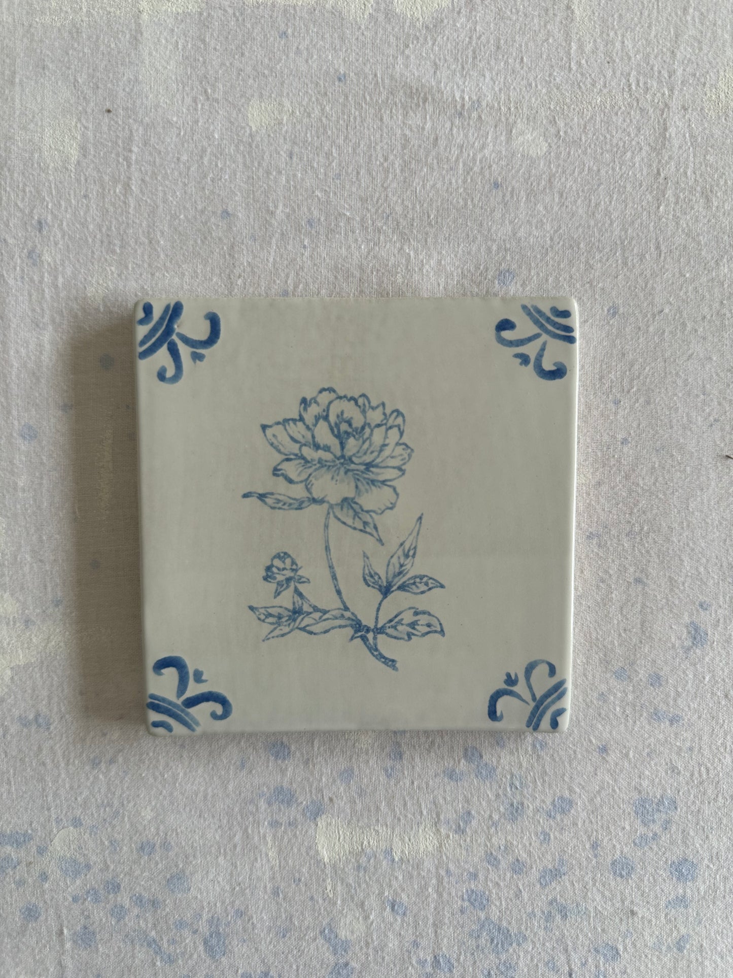 Flower Delft Tile Test