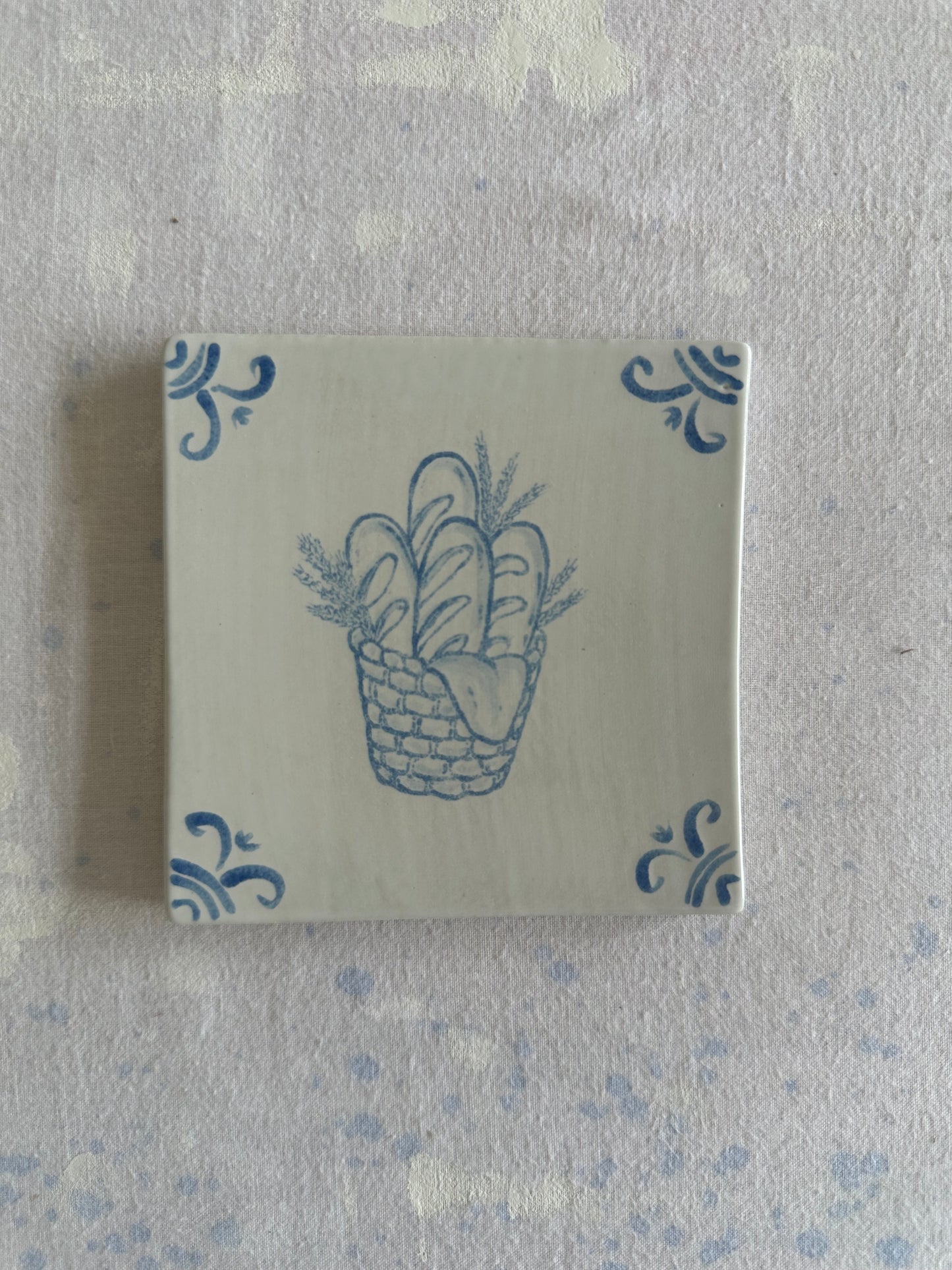 Baguettes hand-painted Delft tile, studio second, by Akka Home
