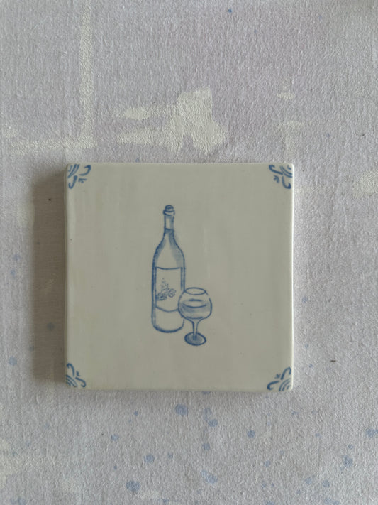 Wine Delft Tile Test