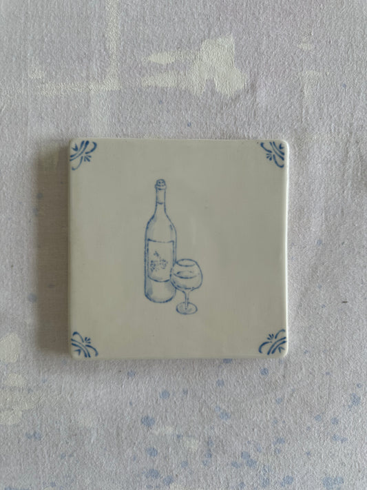 Wine Delft Tile Test