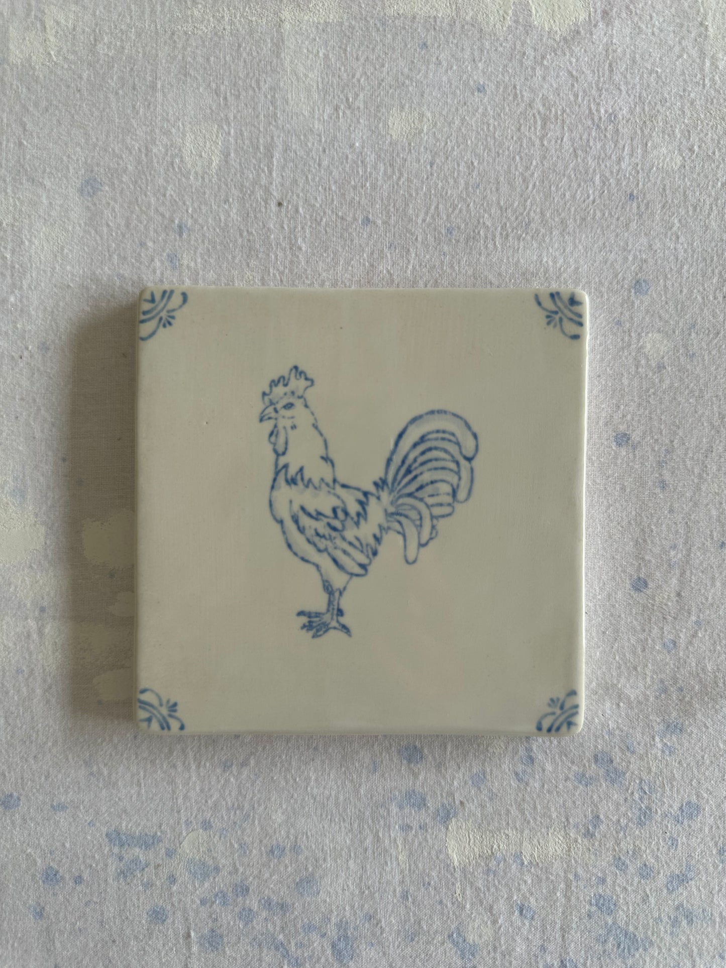Rooster Delft Tile Test