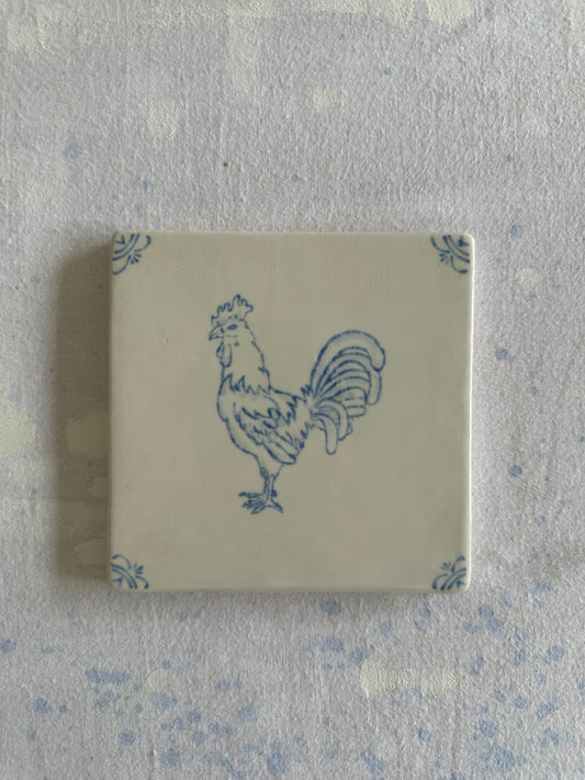 Rooster Delft Tile Test