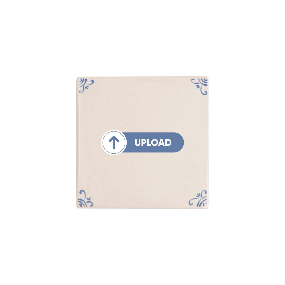 Personalised hand-painted Delft tile