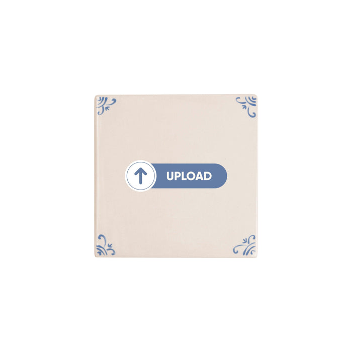 Personalised custom image hand-painted Delft tile by Akka Home